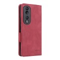 For Honor 90 Pro Magnetic Clasp Flip Leather Phone Case(Red)