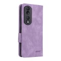 For Honor 90 Pro Magnetic Clasp Flip Leather Phone Case(Purple)