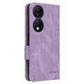 For Honor X7b Magnetic Clasp Flip Leather Phone Case(Purple)