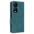 For Honor X7b Magnetic Clasp Flip Leather Phone Case(Green)