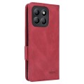 For Honor X8b Magnetic Clasp Flip Leather Phone Case(Red)