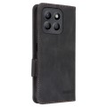 For Honor X8b Magnetic Clasp Flip Leather Phone Case(Black)