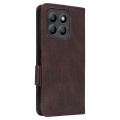 For Honor X8b Magnetic Clasp Flip Leather Phone Case(Brown)