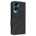 For Honor X50i / 90 Lite Magnetic Clasp Flip Leather Phone Case(Black)