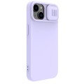 For iPhone 15 Plus NILLKIN CamShield MagSafe Liquid Silicone Phone Case(Purple)