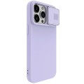 For iPhone 15 Pro Max NILLKIN CamShield MagSafe Liquid Silicone Phone Case(Purple)