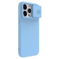 For iPhone 15 Pro Max NILLKIN CamShield MagSafe Liquid Silicone Phone Case(Sky Blue)