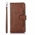 For iPhone 11 Pro Wristband Card Slot Leather Phone Case(Coffee)