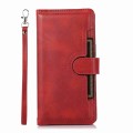 For iPhone 11 Pro Max Wristband Card Slot Leather Phone Case(Red)