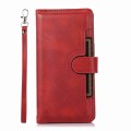 For iPhone 12 Pro Max Wristband Card Slot Leather Phone Case(Red)