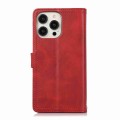 For iPhone 14 Wristband Card Slot Leather Phone Case(Red)