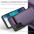 For Samsung Galaxy S20 FE CaseMe C22 Card Slots Holder RFID Anti-theft Phone Case(Purple)