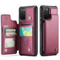 For Samsung Galaxy S20+ CaseMe C22 Card Slots Holder RFID Anti-theft Phone Case(Wine Red)