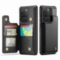 For Samsung Galaxy S20 Ultra CaseMe C22 Card Slots Holder RFID Anti-theft Phone Case(Black)