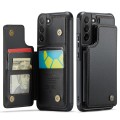 For Samsung Galaxy S22 5G CaseMe C22 Card Slots Holder RFID Anti-theft Phone Case(Black)