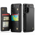 For Samsung Galaxy S22+ 5G CaseMe C22 Card Slots Holder RFID Anti-theft Phone Case(Black)