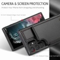 For Samsung Galaxy S22 Ultra 5G CaseMe C22 Card Slots Holder RFID Anti-theft Phone Case(Black)