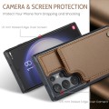 For Samsung Galaxy S23 Ultra 5G CaseMe C22 Card Slots Holder RFID Anti-theft Phone Case(Brown)