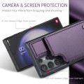 For Samsung Galaxy S23 Ultra 5G CaseMe C22 Card Slots Holder RFID Anti-theft Phone Case(Purple)
