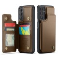 For Samsung Galaxy A13 5G CaseMe C22 Card Slots Holder RFID Anti-theft Phone Case(Brown)