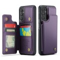 For Samsung Galaxy A13 5G CaseMe C22 Card Slots Holder RFID Anti-theft Phone Case(Purple)