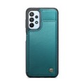 For Samsung Galaxy A23 CaseMe C22 Card Slots Holder RFID Anti-theft Phone Case(Blue Green)