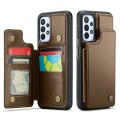 For Samsung Galaxy A23 CaseMe C22 Card Slots Holder RFID Anti-theft Phone Case(Brown)
