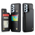 For Samsung Galaxy A23 CaseMe C22 Card Slots Holder RFID Anti-theft Phone Case(Black)