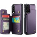 For Samsung Galaxy A30s/A50s/A50 CaseMe C22 Card Slots Holder RFID Anti-theft Phone Case(Purple)