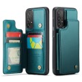 For Samsung Galaxy A33 5G CaseMe C22 Card Slots Holder RFID Anti-theft Phone Case(Blue Green)