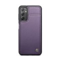 For Samsung Galaxy A34 5G CaseMe C22 Card Slots Holder RFID Anti-theft Phone Case(Purple)