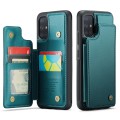 For Samsung Galaxy A51 4G CaseMe C22 Card Slots Holder RFID Anti-theft Phone Case(Blue Green)