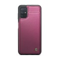 For Samsung Galaxy A51 4G CaseMe C22 Card Slots Holder RFID Anti-theft Phone Case(Wine Red)