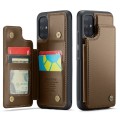 For Samsung Galaxy A51 4G CaseMe C22 Card Slots Holder RFID Anti-theft Phone Case(Brown)