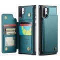 For Samsung Galaxy Note10+ 5G CaseMe C22 Card Slots Holder RFID Anti-theft Phone Case(Blue Green)