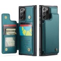 For Samsung Galaxy Note20 Ultra CaseMe C22 Card Slots Holder RFID Anti-theft Phone Case(Blue Green)