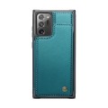 For Samsung Galaxy Note20 Ultra CaseMe C22 Card Slots Holder RFID Anti-theft Phone Case(Blue Green)