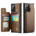 For Samsung Galaxy Note20 Ultra CaseMe C22 Card Slots Holder RFID Anti-theft Phone Case(Brown)