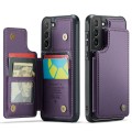 For Samsung Galaxy S21+ 5G CaseMe C22 Card Slots Holder RFID Anti-theft Phone Case(Purple)