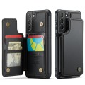 For Samsung Galaxy S21+ 5G CaseMe C22 Card Slots Holder RFID Anti-theft Phone Case(Black)