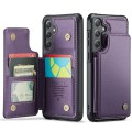 For Samsung Galaxy S23 FE 5G CaseMe C22 Card Slots Holder RFID Anti-theft Phone Case(Purple)