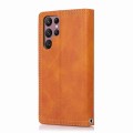 For Samsung Galaxy Note20 Wristband Card Slot Leather Phone Case(Brown)