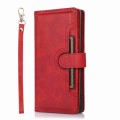 For Samsung Galaxy Note20 Wristband Card Slot Leather Phone Case(Red)