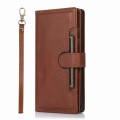 For Samsung Galaxy Note20 Ultra Wristband Card Slot Leather Phone Case(Coffee)