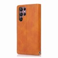 For Samsung Galaxy S21 5G Wristband Card Slot Leather Phone Case(Brown)