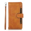 For Samsung Galaxy S24 5G Wristband Card Slot Leather Phone Case(Brown)
