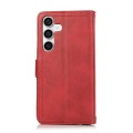 For Samsung Galaxy S24 5G Wristband Card Slot Leather Phone Case(Red)