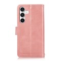 For Samsung Galaxy S24+ 5G Wristband Card Slot Leather Phone Case(Rose Gold)