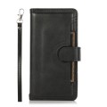 For Samsung Galaxy S24+ 5G Wristband Card Slot Leather Phone Case(Black)