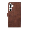 For Samsung Galaxy S24+ 5G Wristband Card Slot Leather Phone Case(Coffee)